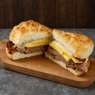 Brisket Egg & Cheese Sandwich